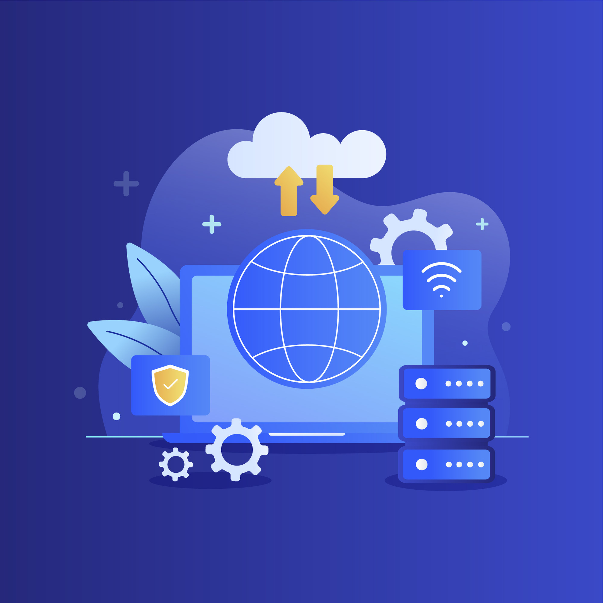 Web hosting in Nepal - Synexistech Solution logo